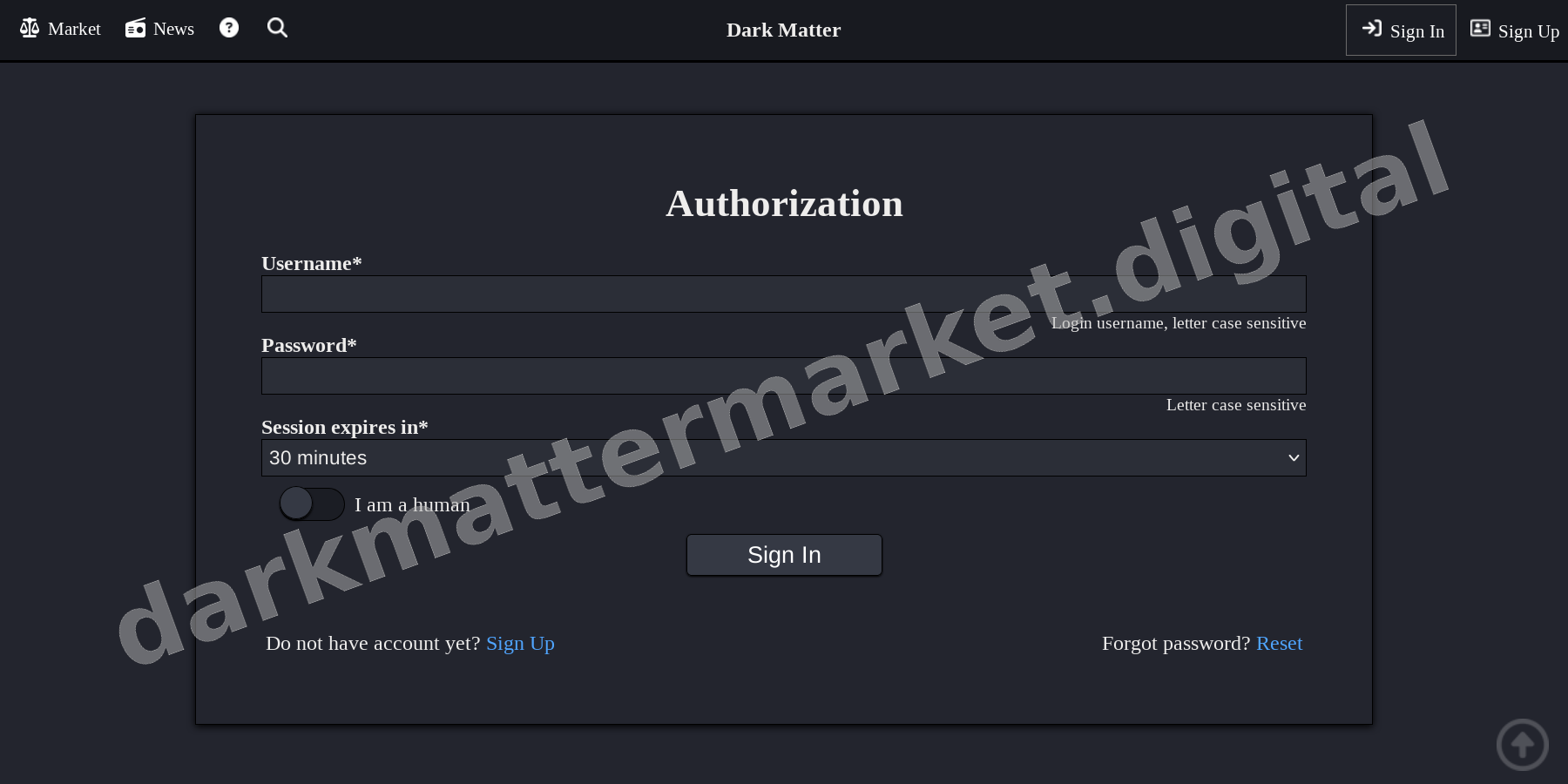User Login Interface